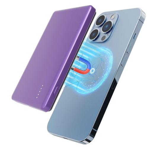 2 In 1 5000mAh 8MM Slim MagSafe Wireless Power Bank PD20W Magnetic