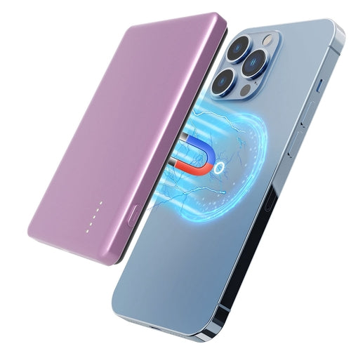 2 In 1 5000mAh 8MM Slim MagSafe Wireless Power Bank PD20W Magnetic